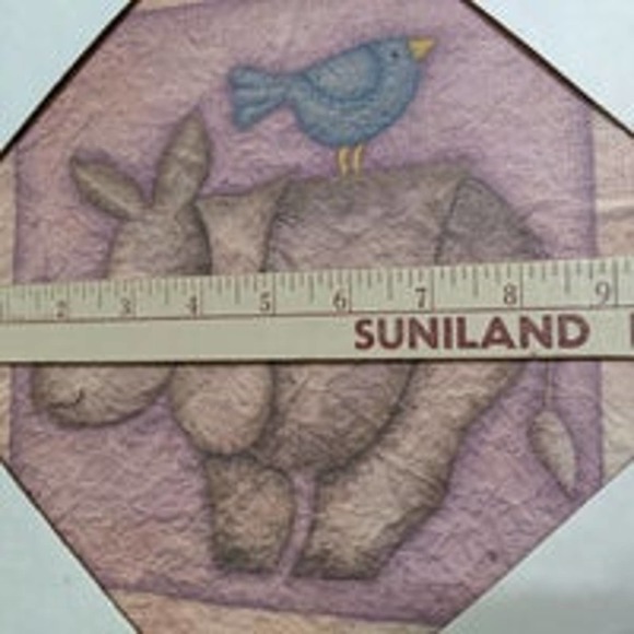 New rhino by beth Logan canvas art wall frame home decor BIRD BIRDIE - Picture 4 of 5